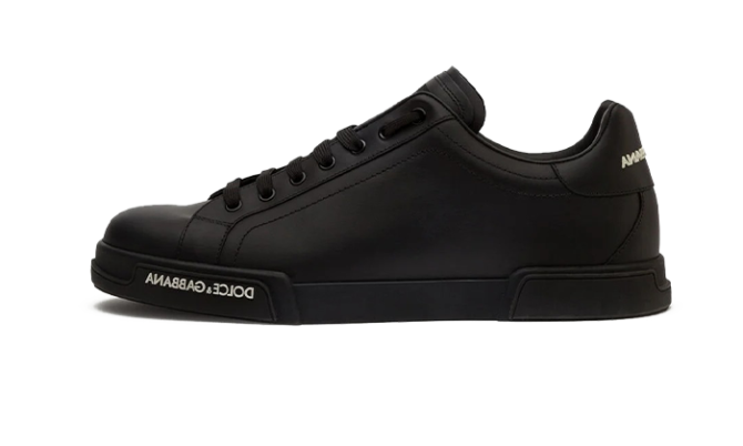 Calfskin nappa Portofino sneakers Black