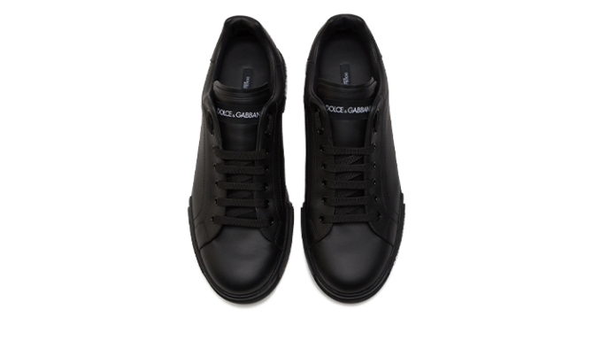 Calfskin nappa Portofino sneakers Black