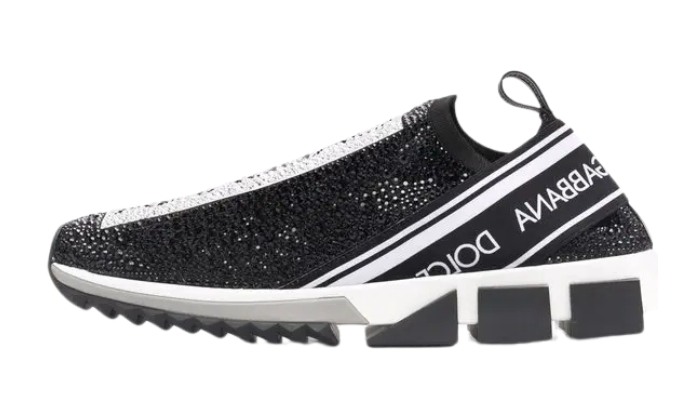Sorrento Slip On Black Crystal