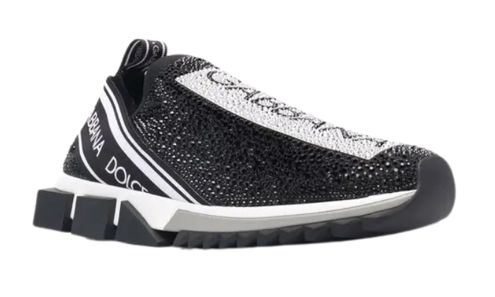 Sorrento Slip On Black Crystal